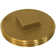 4" Raised Head Southern Code Brass Plug 4-1/2" OD