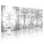 Palmiers, jungle tropicale, palmiers, reflet de l'eau, ensemble de 3 impressions sur toile-1193384982