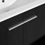 Meuble-lavabo 36 po avec lavabo en céramique et armoire en contreplaqué, 2 portes, autoportant, facile à assembler dans un évier en chêne noir, armoires de base, teinte foncée à fermeture douce-627574093-627574088