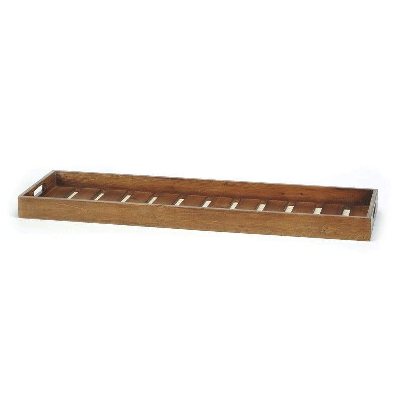 PLATEAU EN BOIS, 9 po L x 29,5 po P x 2 po H