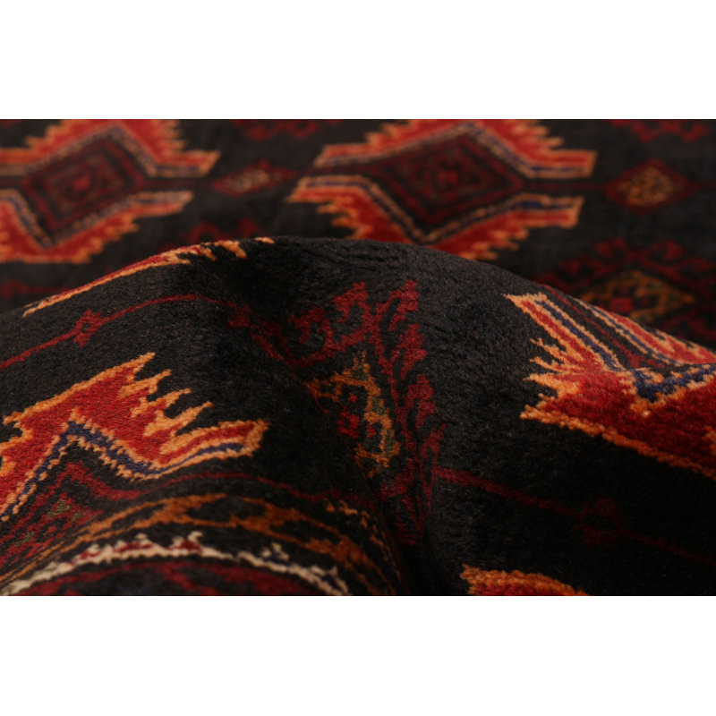 Teimani Black Rug 4'0" x 6'6"