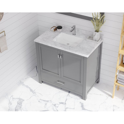 Ensemble de meuble-lavabo de salle de bain simple 36 po Mariário