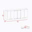 Armoire d'appoint 59 pouces blanche