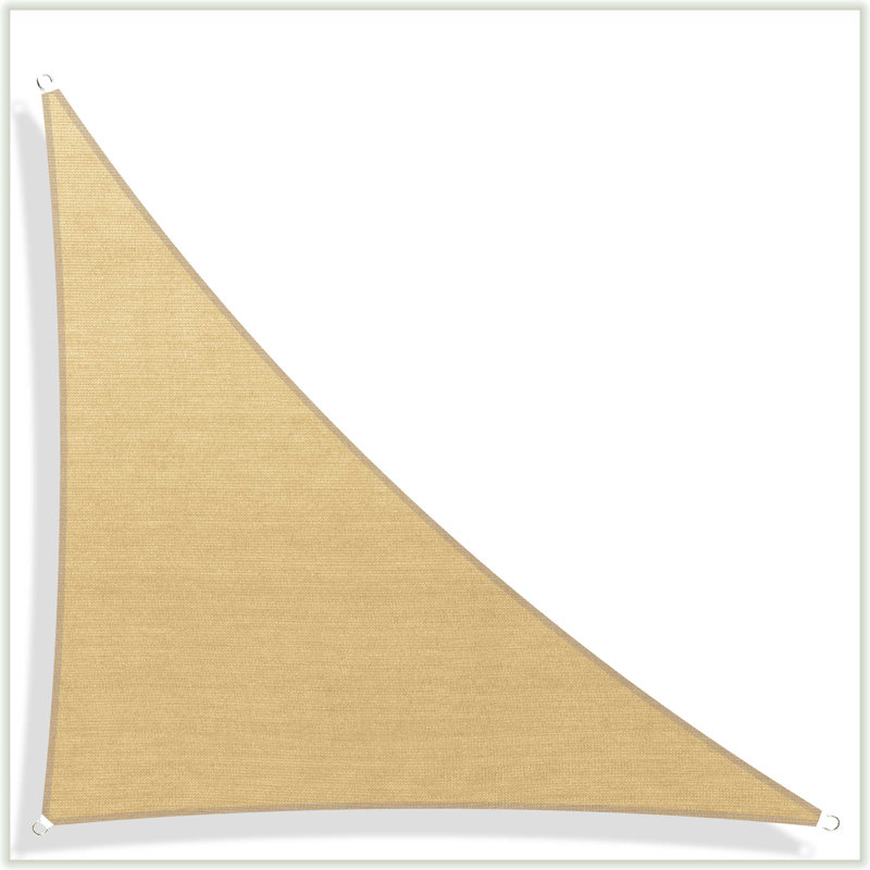 Colourtree Triangle Sun Shade Sail Canopy Fabric Cloth Screen, Water Permeable & UV Block UPF50, Blue