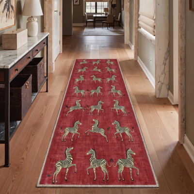 Tapis d'intérieur lavable à la machine Aldovin Savanna