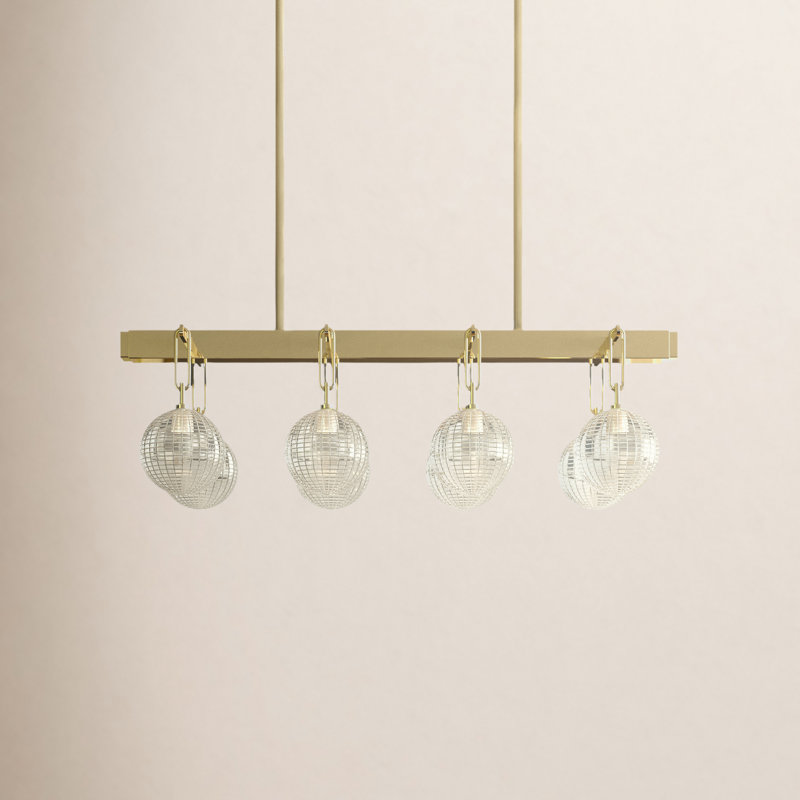 Jewett 8 - Light Pendant, Aged Brass
