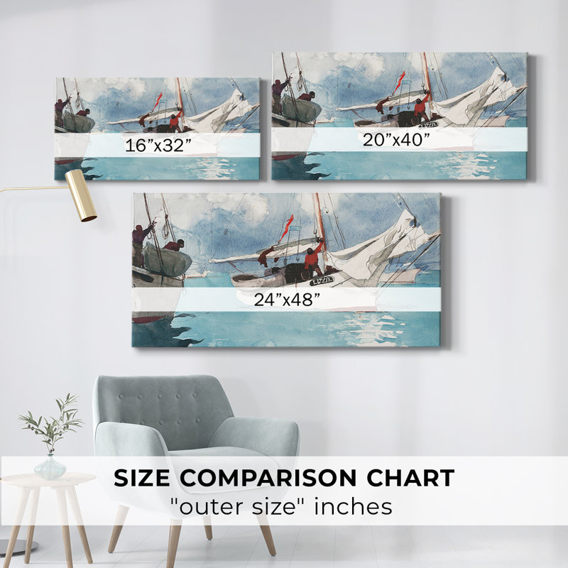 Série paysage - CCLXVI - Toile tendue avec châssis - Prêt à accrocher, H 16 po x l 32 po