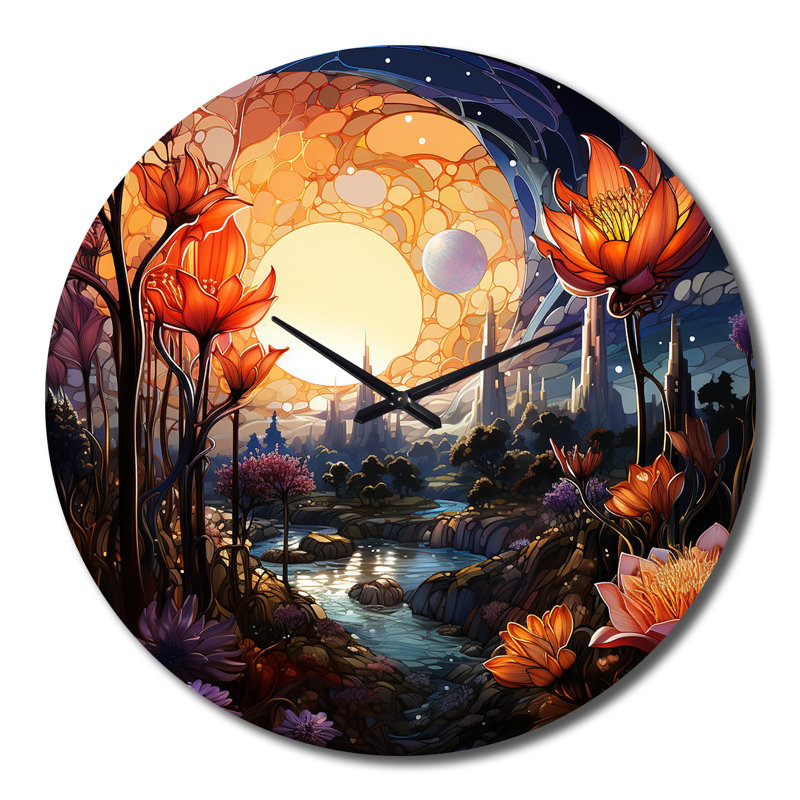 Horloge murale City of Flowers, Grand