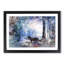Wolf in a Magical Forest in Abstract - Picture Frame Painting Print-55765939-55765942