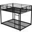 Lit superposé double en métal noir avec stable pour plus de confort-1953161210-1953161205