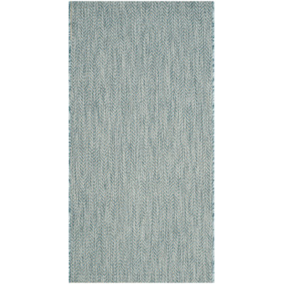 Casmir Aqua/Grey Indoor/Outdoor Rug