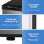 2.1 Cu.ft Upright Freezer, Fast Cooling, 7 Temp Settings, Adjustable Legs, Embossed Finish-83265860