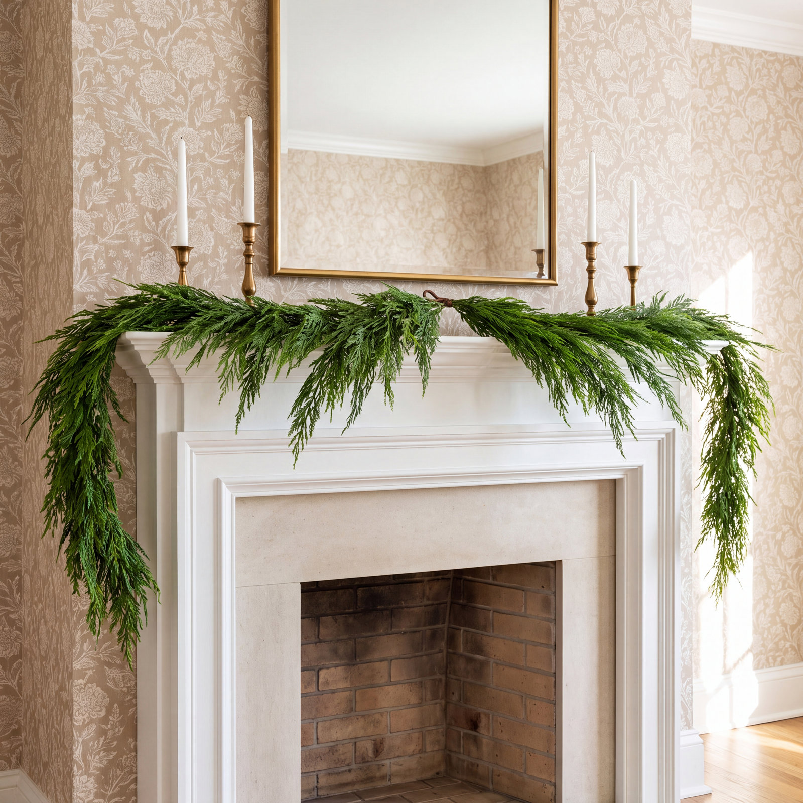 Norfolk Pine Christmas Garland, 15' L, Green