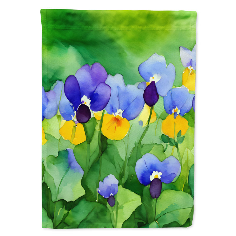 Drapeau de jardin double en polyester H 15,5 po x l 11,25 po