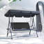 Outsunny 3 Seater Swing Chair, Garden Bench, Adjustable Canopy, Grey