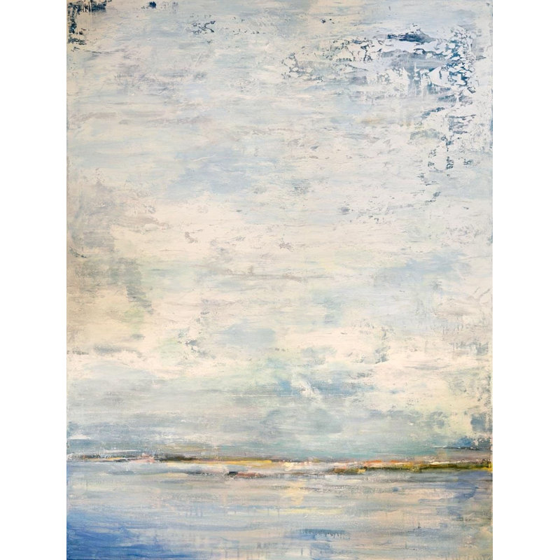 Abstract Print by John Beard, 40" H x 30" W x 1.5" D, Unframed