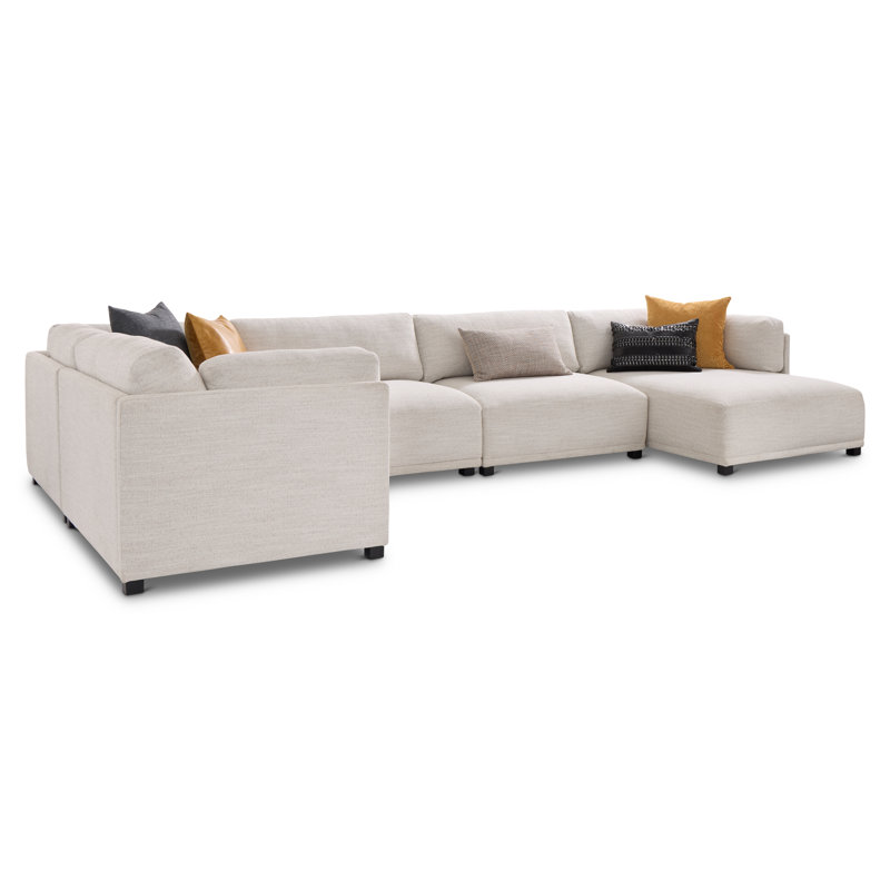 Bernhardt Parker 5-Piece Fabric Sectional, Right Hand Facing