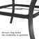 6 - Person Round Outdoor Dining Set With Swivel Chairs and Cushions