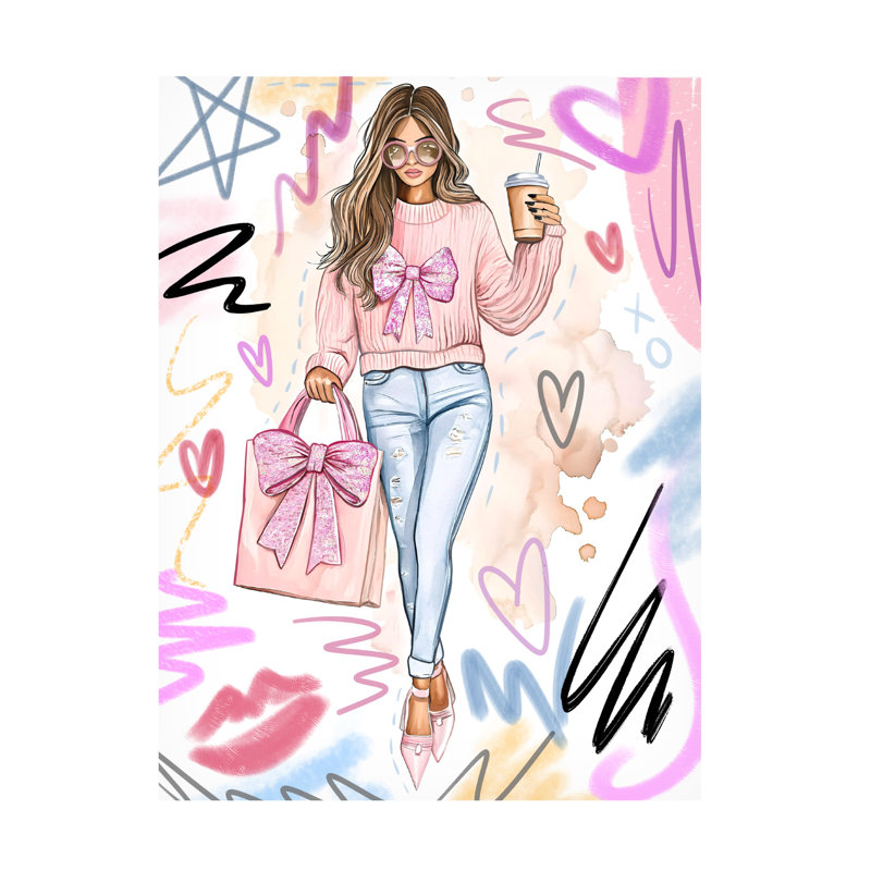 Art sur toile Jess Stempel Fashion 2, H 47 po x l 35 po