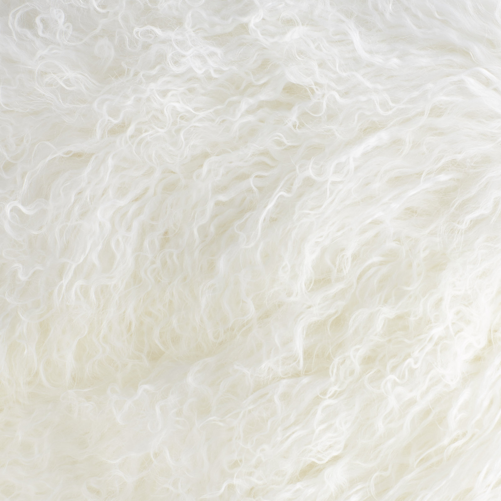Iyana Wool Throw Pillow, Ivory, Square 16"