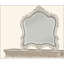 Miroir blanc perle