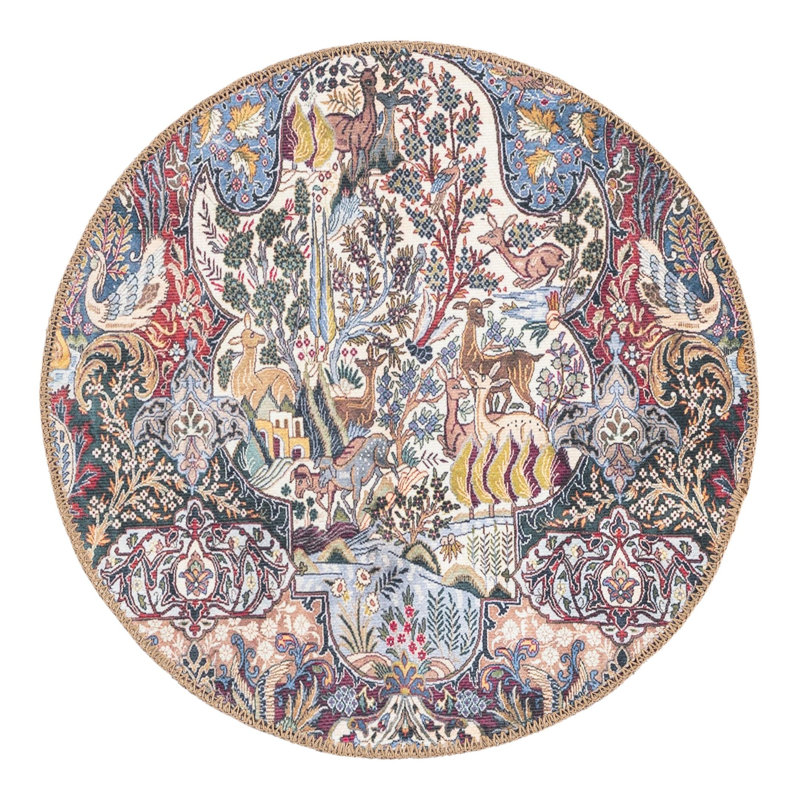 Bungalow Rose Naomi Timeless Rug, Rond 2 pi x 2 pi