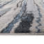 Tapis tissé à rayures bleues