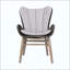 Chaise de patio d'extérieur en bois d'eucalyptus clair et corde