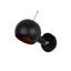 Modern Industrial Wall Lamp, Black & Copper, 5.9 x 9.1 x 9.8 inches | Durable Iron Body, E27 Socket (Max 40W), IP20 Rated | Perfect for Scandinavian and Novelty Decor, Stylish Lighting for Home and Office Spaces-1254093366