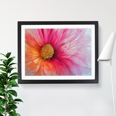 Chrysanthemum Watercolour Flower Vol.1 - Framed Print