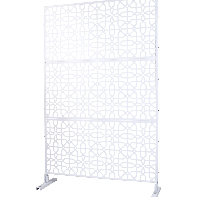 Écran d'intimité extérieur et intérieur H 76 po x l 48 po, Blanc
