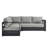 Modway Tahoe Outdoor Patio Powder-Coated Aluminum 3-Piece Sectional Sofa Set-95616662