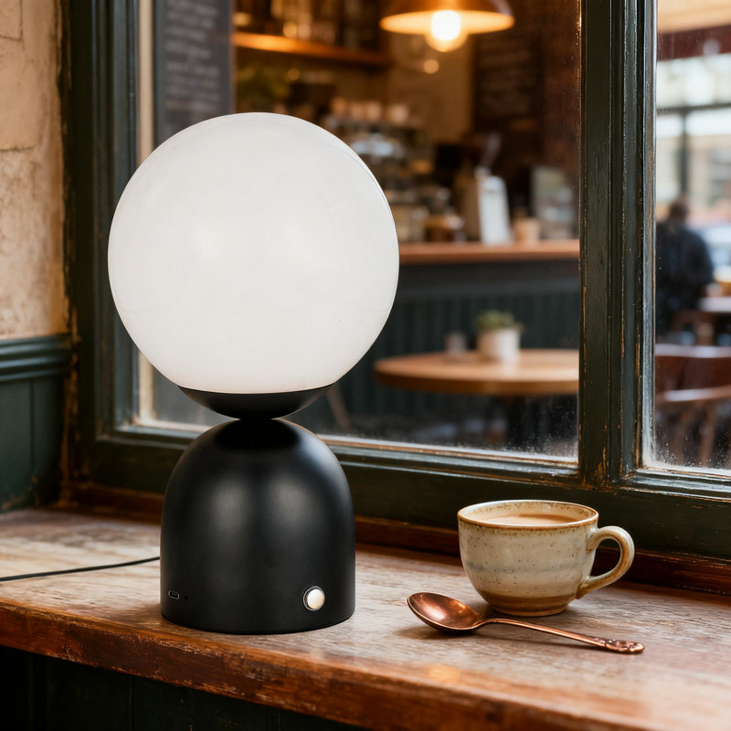 Lampe de table rechargeable sans fil avec pile 5200 mah, commande tactile à 3 niveaux d'intensité réglable, lumière de lecture intégrée à DEL de 320 lumens pour table de chevet