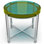 Candy Acrylic Round Coffee Table