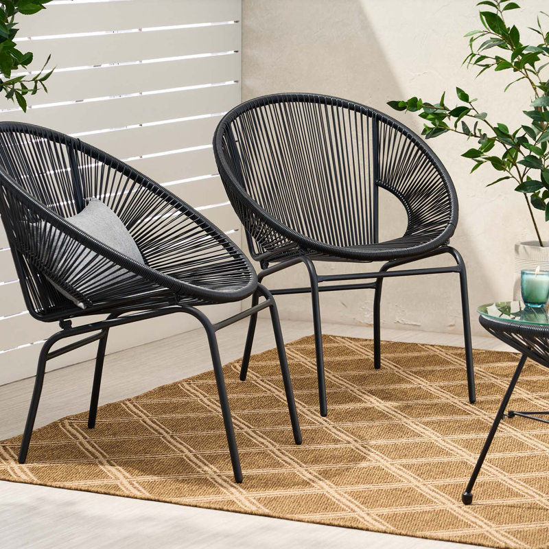 Chaise d'appoint élégante et sophistiquée, Noir