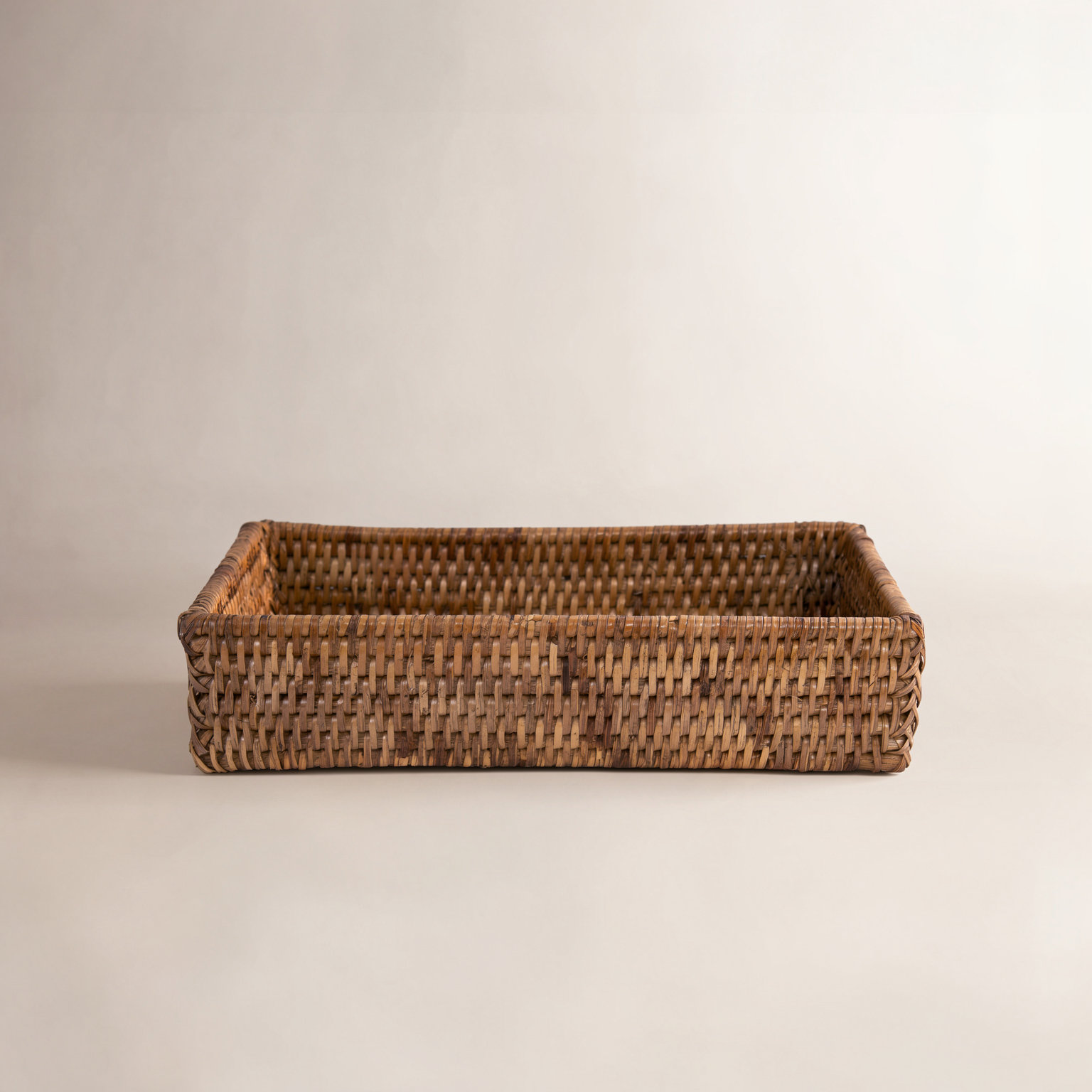 Cynda Rattan Guest Towel Holder, Honey Brown, 2.5" H x 9" W x 6" D