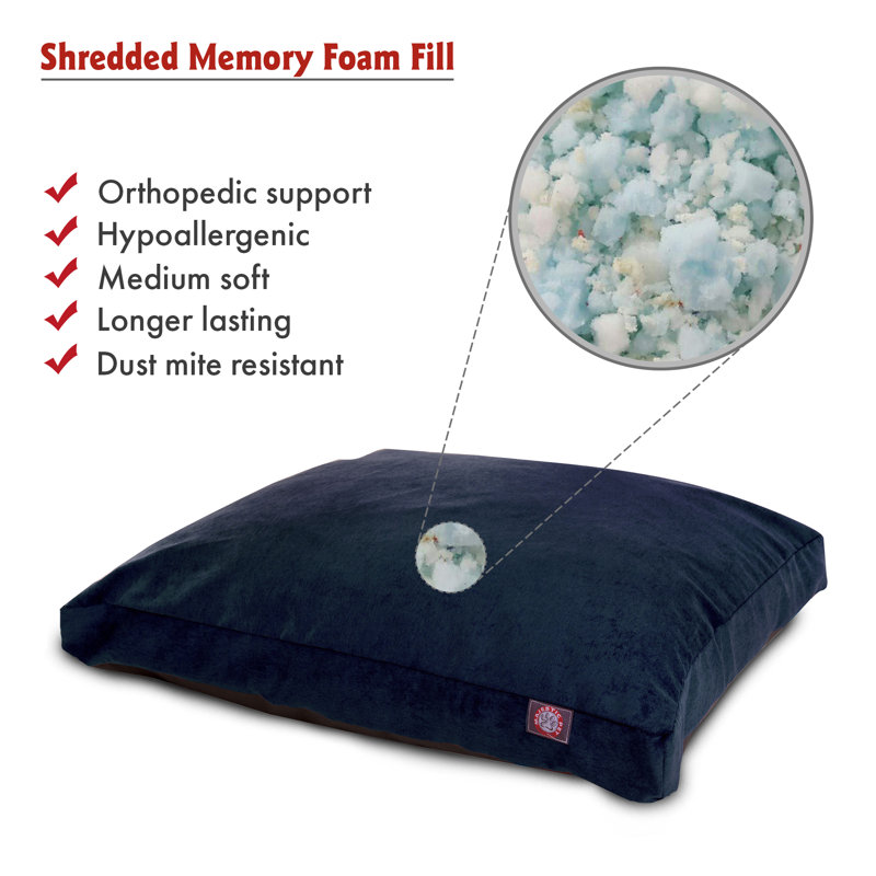 Coussin Villa, Bleu marine, Grand (l 36 po x P 44 po x H 5 po);
