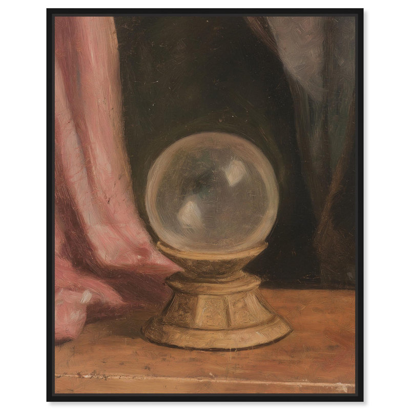 «Sphere of Secrets I», reproductions d'art sur toile par Art Remedy, H 21 po x l 17 po, Cadre flottant noir