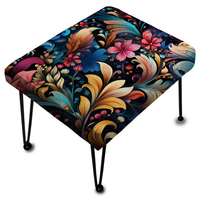 Motif Nomadic Vibes Paisley - Repose-pieds rectangulaire à motif cachemire