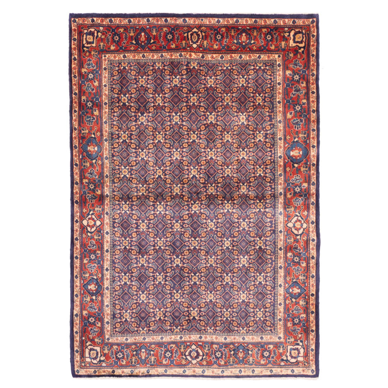 Tapis bleu marine Anadol 4 pi 7 po x 6 pi 8 po