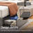 41.3'' Wings Headboard Bed Frame with 4 Under-bed Portable Storage Drawers and LED Light-289622902-289622897
