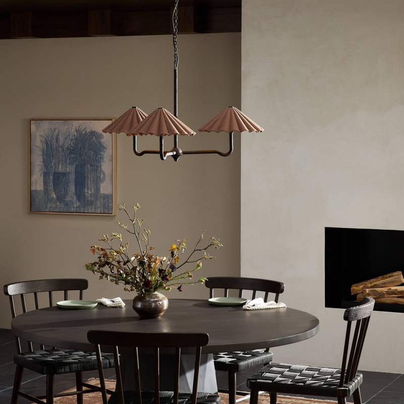Fiorella Chandelier-Espresso Canvas, Espresso Canvas