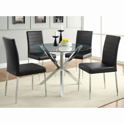 Isolde Chrome 41" Dining Table