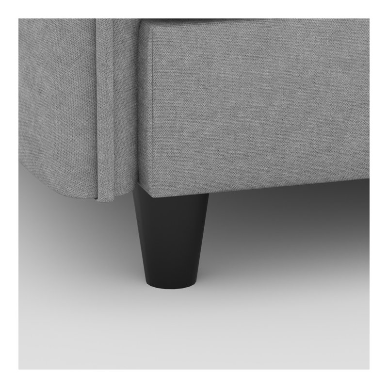 Dillon Fabric Upholstered 2-Seater Sofa, Gray Fabric