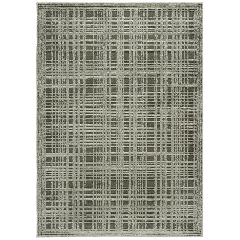 Lunara Power Loom Polyester; Jute/Sisal; Polypropylene Plastic Checkered Indoor Rug, 9'-0" x 12'-0" Rectangle