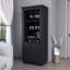 Armoire de bar moderne avec support à vin et armoires supplémentaires spacieuses pour recevoir des invités-2065460733