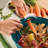 Rachael Ray Kitchen Prep, Garbage Bowl With Lid, Bench Scrape, Veggie Peeler, 4-Piece Set, Marine Blue-118026459