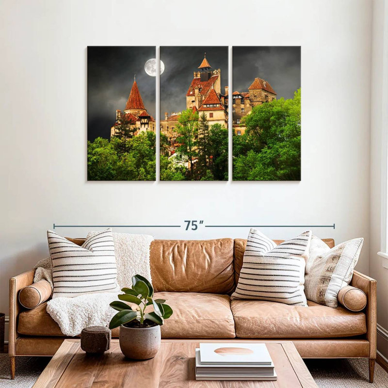 Lilie Moonlit Dracula Castle, 36" H x 57" W