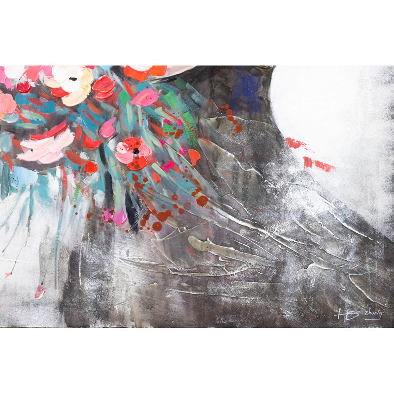 Flower Girl Hand Painted Acrylic Painting