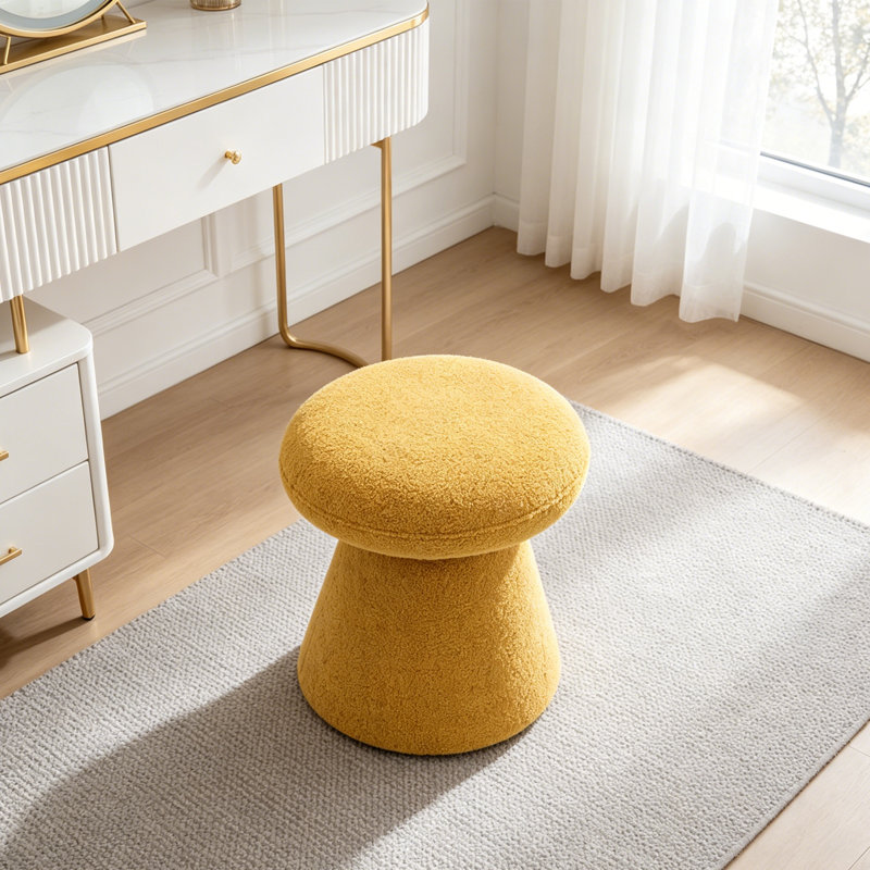 Repose-pieds moelleux Modern, Yellow